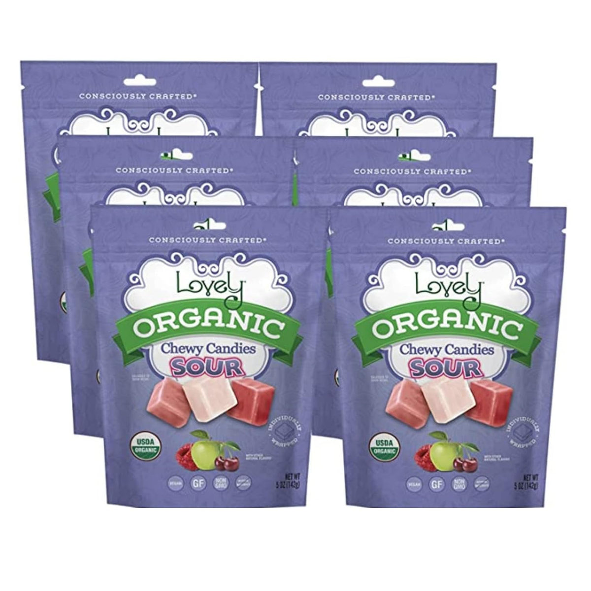 Organic Sour Chewy Candies