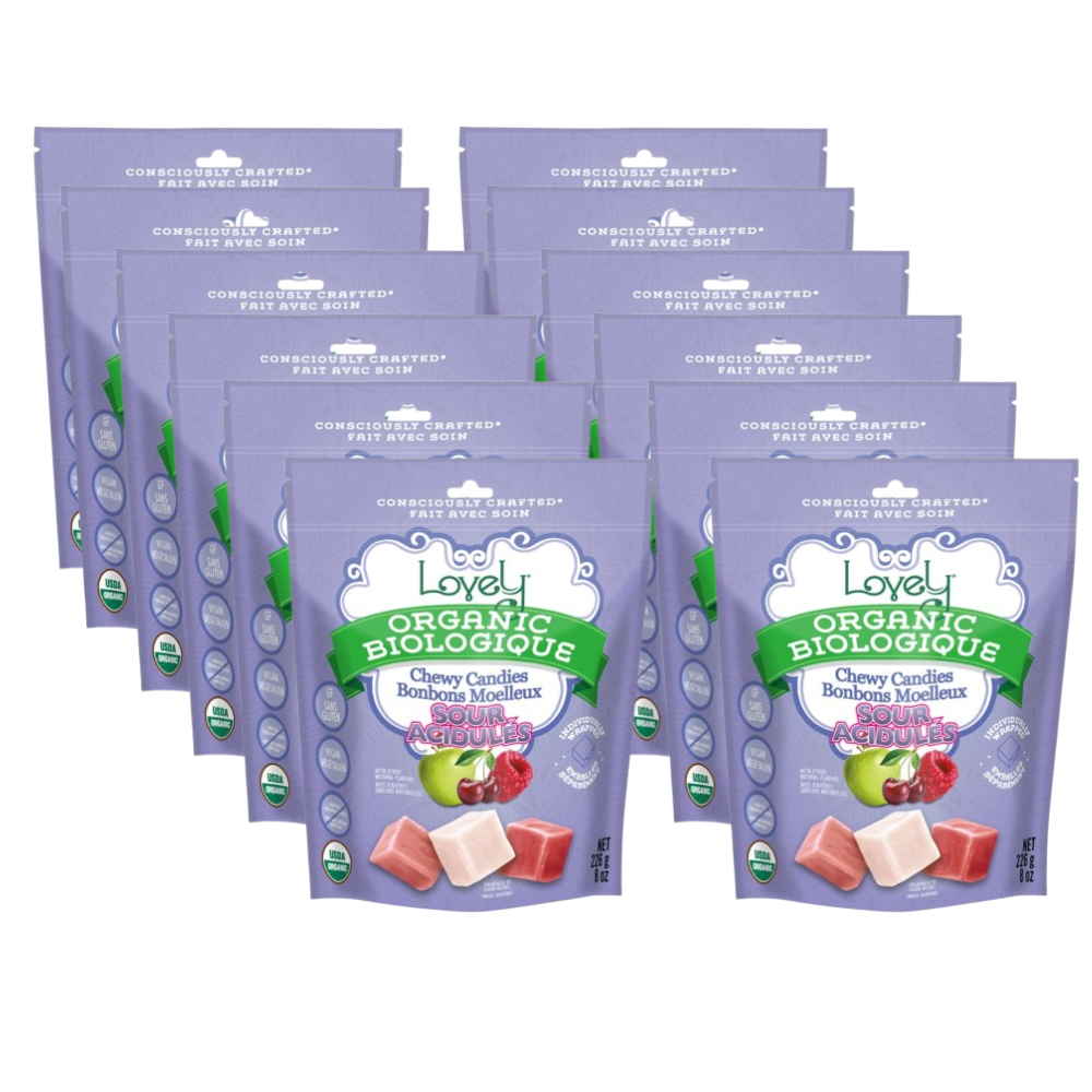 Lovely Organic Sour Chewy Candies